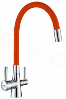 Смеситель для кухни Lemark Comfort с подключением к фильтру с питьевой водой (LM3075C-Orange)