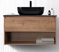 База под раковину подвесная BelBagno KRAFT-1000-1C-SO-RT Rovere Tabacco