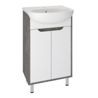 Тумба под раковину Runo железный камень  Эко 50 (00-00001337)