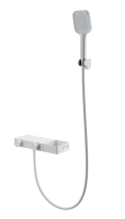 Смеситель для ванны с душем и термостатом WONZON & WOGHAND Shelf, белый матовый WW-B2551-MW