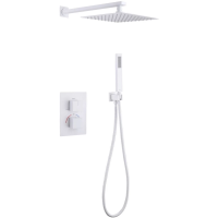 Душевой комплект ABBER Daheim AF8251W скрытого монтажа без излива, термостат, белый