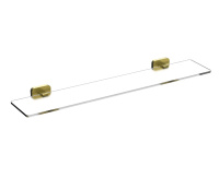 Стеклянная полка для ванной WONZON & WOGHAND GRAFFITY, брашированное золото WW-9327-BG