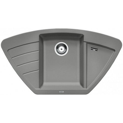 Мойка кухонная Blanco Zia 9 E Silgranit PuraDur (алюметаллик), 514757
