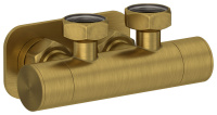 Вентиль 2х3/4" угловой скрытый-скрытый EU50 Состаренная Латунь 051-1418-3434