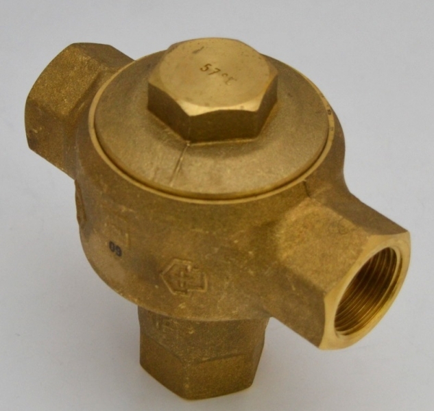 Oras 421032 Автоматический термостатический ограничивающий 3-ходовой смесительный клапан, +57 °С, DN32, G1¼