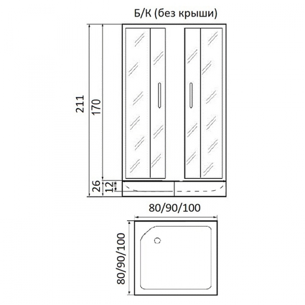 Душевой уголок River Morava XL (10000003399)