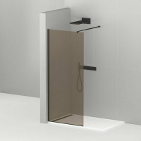 Душевая перегородка 100 см CEZARES LIBERTA LIBERTA-L-1-100-BR-NERO