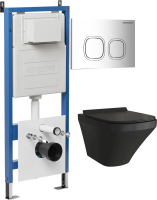 Комплект унитаза с инсталляцией Grossman Cosmo 97.4440BMS.02.100 с клавишей смыва