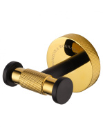 Двойной крючок для ванной WONZON & WOGHAND MAJESTIC, черный/золото WW-9225