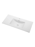 Раковина встраиваемая сверху (101,5х46,5) Agger ASF111000 белый глянец