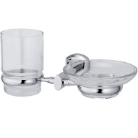Стакан для зубных щеток с мыльницей WasserKRAFT Oder K-3026