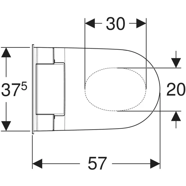 Унитаз-биде подвесной Geberit AquaClean Sela 146.220.21.1