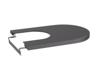 Крышка для биде Roca Inspira Round Supralit, Soft Close, оникс 80652264B Крышка для биде Roca Inspira Round Supralit, Soft Close, оникс 80652264B