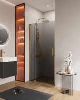 Душевая дверь 90 см CEZARES SLIDER-B-1-90/100-GRIGIO-BORO