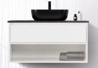 База под раковину подвесная BelBagno KRAFT-1000-1C-SO-BO Bianco Opaco