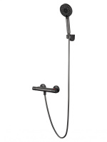 Смеситель для душа с термостатом WONZON & WOGHAND INN 5, темный графит WW-B2005-A-BGG