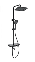 Душевая система с термостатом WONZON & WOGHAND, черный матовый WW-B3099-A-MB