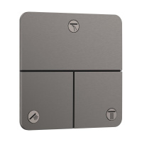 Переключатель потоков на 3 положения Hansgrohe ShowerSelect Comfort Q 15587340 шлифованный черный хром