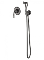 Смеситель с гигиеническим душем встраиваемый WONZON & WOGHAND STEAM, темный графит WW-88849008-BGM Смеситель с гигиеническим душем встраиваемый WONZON & WOGHAND STEAM, темный графит WW-88849008-BGM