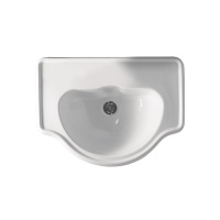 Раковина встраиваемая сверху (62х42,5) Kerasan Retro 103001*0, без отверстии под смеситель