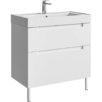 Тумба без раковины 80 см Aqwella Vancouver VAN01082N белый матовый