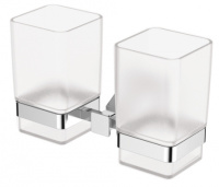 Держатель стаканов двойной(стекло) KAISER хром (KH-1235)