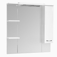Зеркальный шкаф Aquaton Эмили 105 правый белый 1A008602EM01R