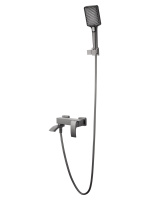 Смеситель для ванны с душем WONZON & WOGHAND FIT, темный графит WW-88639009-BGM