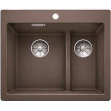 Мойка кухонная Blanco PLEON 6 Split Silgranit PuraDur (кофе), 521698