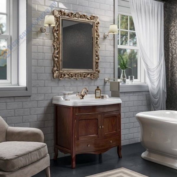 Тумба под раковину Tiffany World Veronica 90/C noce/br