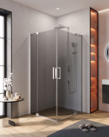 Душевой уголок (100х100) CEZARES SLIDER SLIDER-A-2-100/110-GRIGIO-Cr