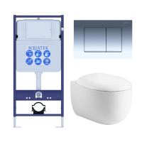 Комплект унитаза с инсталляцией SET AQUATEK АЛЬТАИР cm-010 4в1
