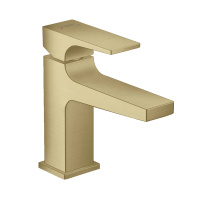 Смеситель для раковины с донным клапаном Push-Open Hansgrohe Metropol 32500140 шлифованная бронза
