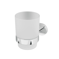 Стеклянный стакан с настенным держателем Am.Pm Sense A7434300