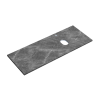 Столешница для ванной комнаты SANCOS 1200х460, цвет black sky,  TT120A1XR, правая