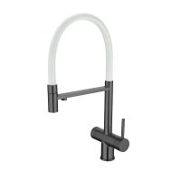 Смеситель для кухни EMAR ЕС - 7024WHT PVD Dark