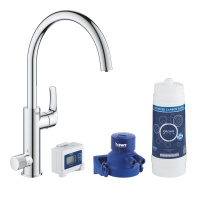 Смеситель для кухни с фильтром Grohe Blue Pure Eurosmart 30383 000 (30383000) хром