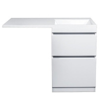 Тумба под стиральную машину напольная Style Line Даллас СС-00000515 белый