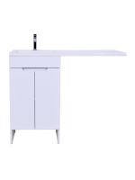 Тумба напольная с левой раковиной под стиральную машину Orange Kandy OPKD-120TUW+RAL белый