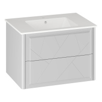 Тумба под раковину Opadiris Луиджи 70   00-00005952 белый матовый (без раковины)