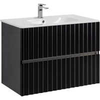 База под раковину Art&Max Еlegant AM-ELEGANT-800-2C-SO-NM-LED Черный матовый