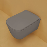 Унитаз подвесной безободковый Kerasan Tribeca 511489 без сиденья, серый матовый