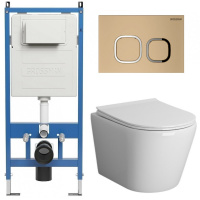Комплект унитаза с инсталляцией Grossman Cosmo 97.4478S.02.310 с клавишей смыва