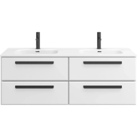 Тумба под раковину Cezares ECO-CER-N-1400-4C-SO-2-BL Bianco Lucido без ручек