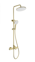 Душевая система с термостатом WONZON & WOGHAND SOLID, брашированное золото WW-C3011-A- BG