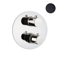 Смеситель для душа встраиваемый с термостатом Webert Sax Evolution SE970902560, черный Смеситель для душа встраиваемый с термостатом Webert Sax Evolution SE970902560, черный