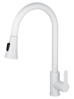 Смеситель для кухни с выдвижным изливом WONZON & WOGHAND, белый матовый WW-121E201L-MW Смеситель для кухни с выдвижным изливом WONZON & WOGHAND, белый матовый WW-121E201L-MW