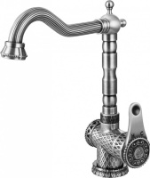 Смеситель для кухни, античное серебро ZorG Antic A 408K-SL Смеситель для кухни, античное серебро ZorG Antic A 408K-SL