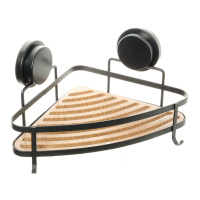 Полка угловая одноэтажная Fixsen Magic FX-920B-1 черная