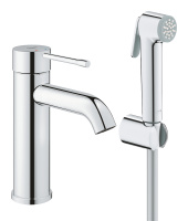 Смеситель для раковины с гигиеническим душем Grohe Essence New 24189 000 (24189000) хром